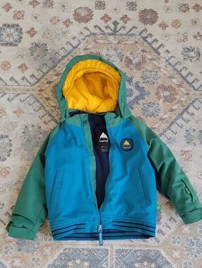 Burton Blue & Green Kids' Winter Jacket